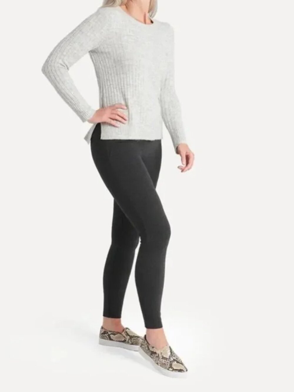 New Betabrand Charcoal Skinny Classic Dress Pant Yoga Pants Small Short Petite - Picture 1 of 4